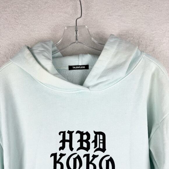Talentless HBD KOKO Teal Hoodie - I'm In Love With The Koko Back - Size L Skater - Picture 3 of 16